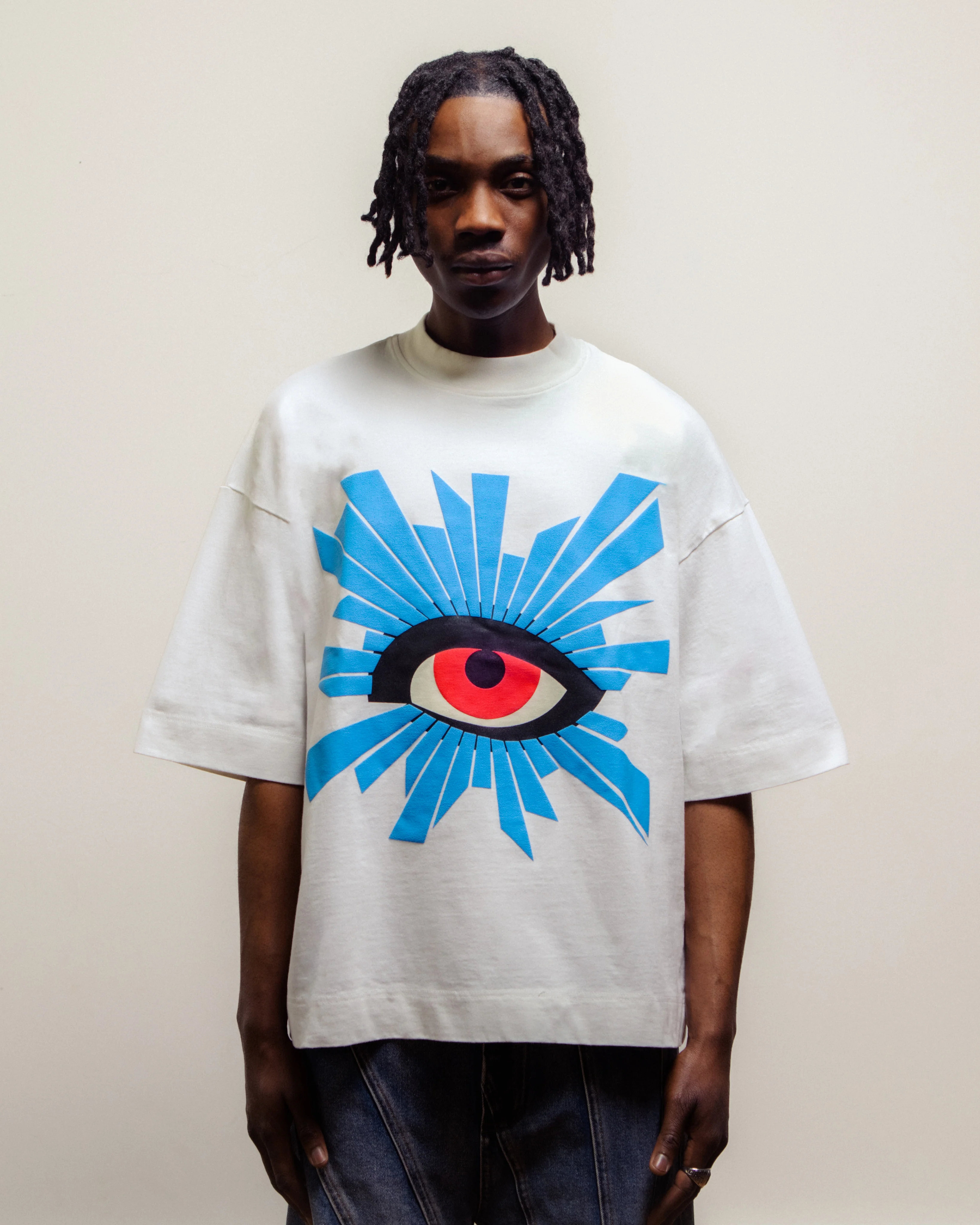 ALL-SEEING HEAVYWEIGHT TEE IN WHITE - Image 6