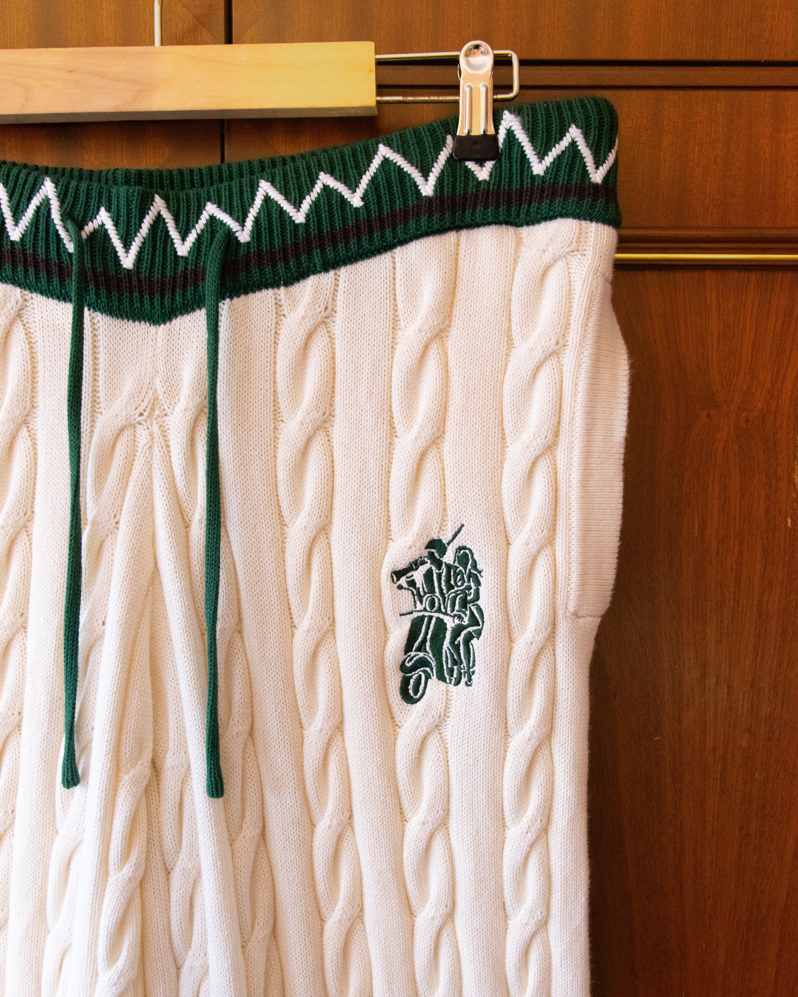 COTTON CABLE KNIT LOUNGE TROUSERS - Image 3