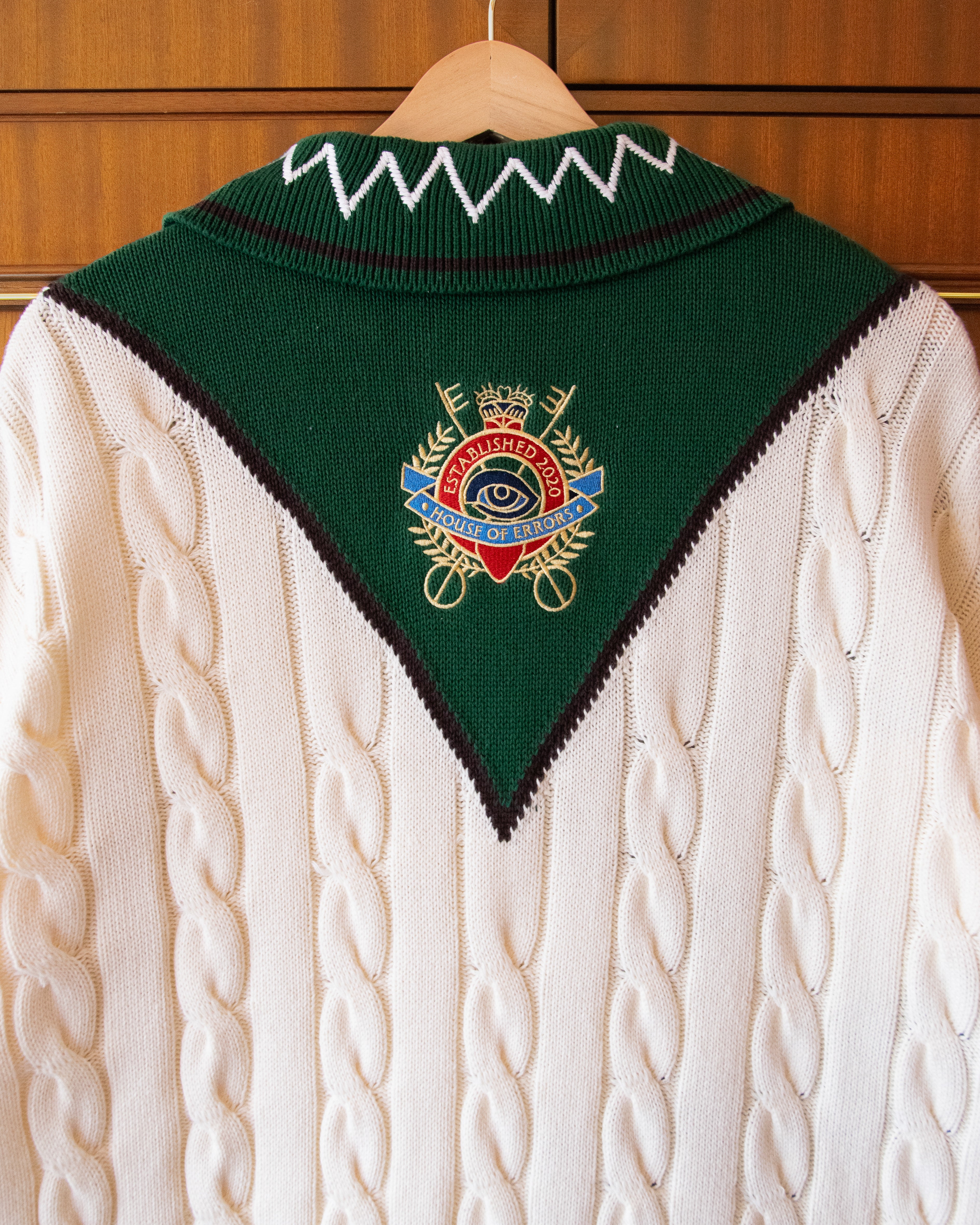 COTTON CABLE KNIT POLO - Image 5