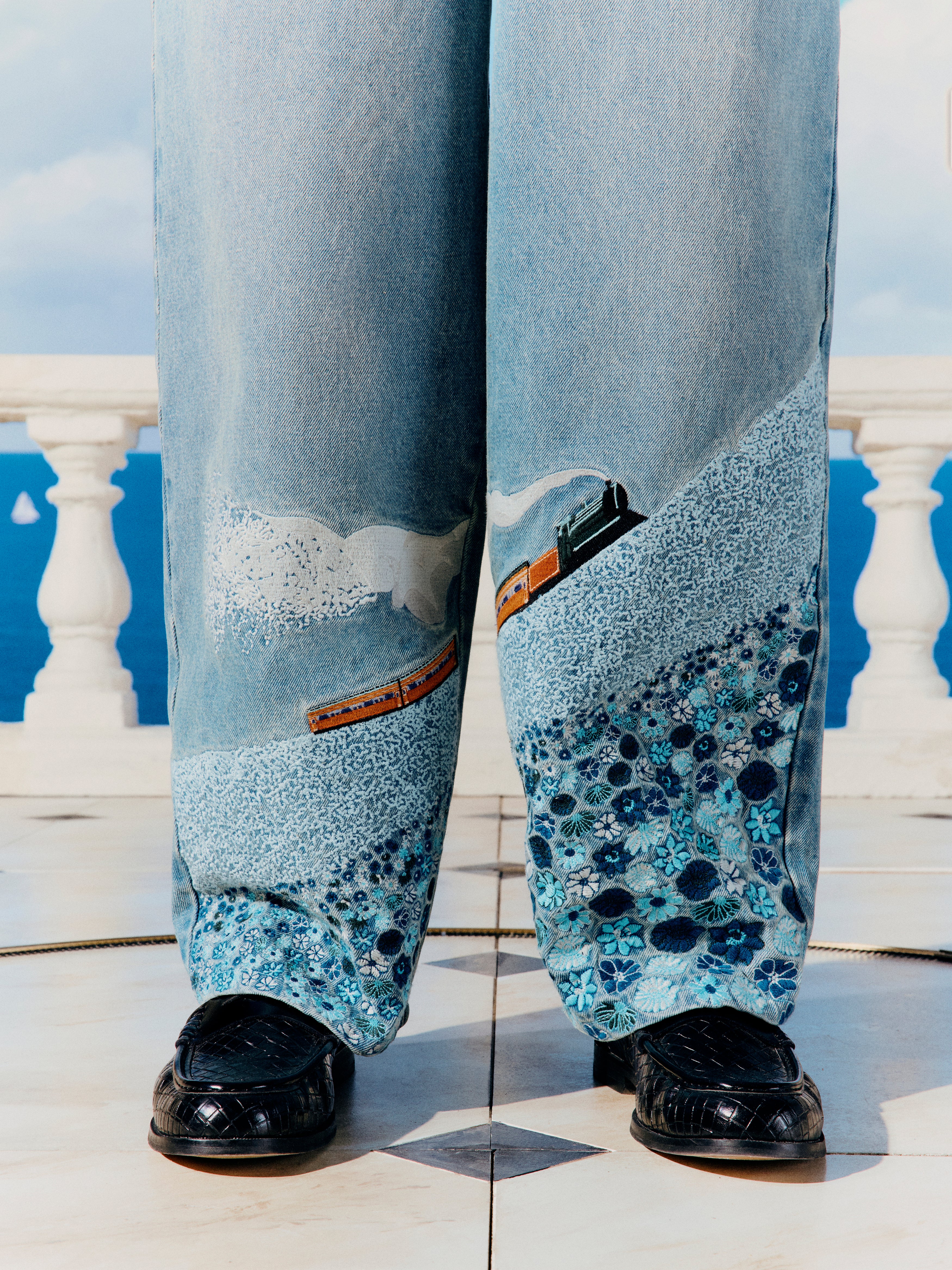 ERRORS EXPRESS EMBROIDERED JEANS - Image 6