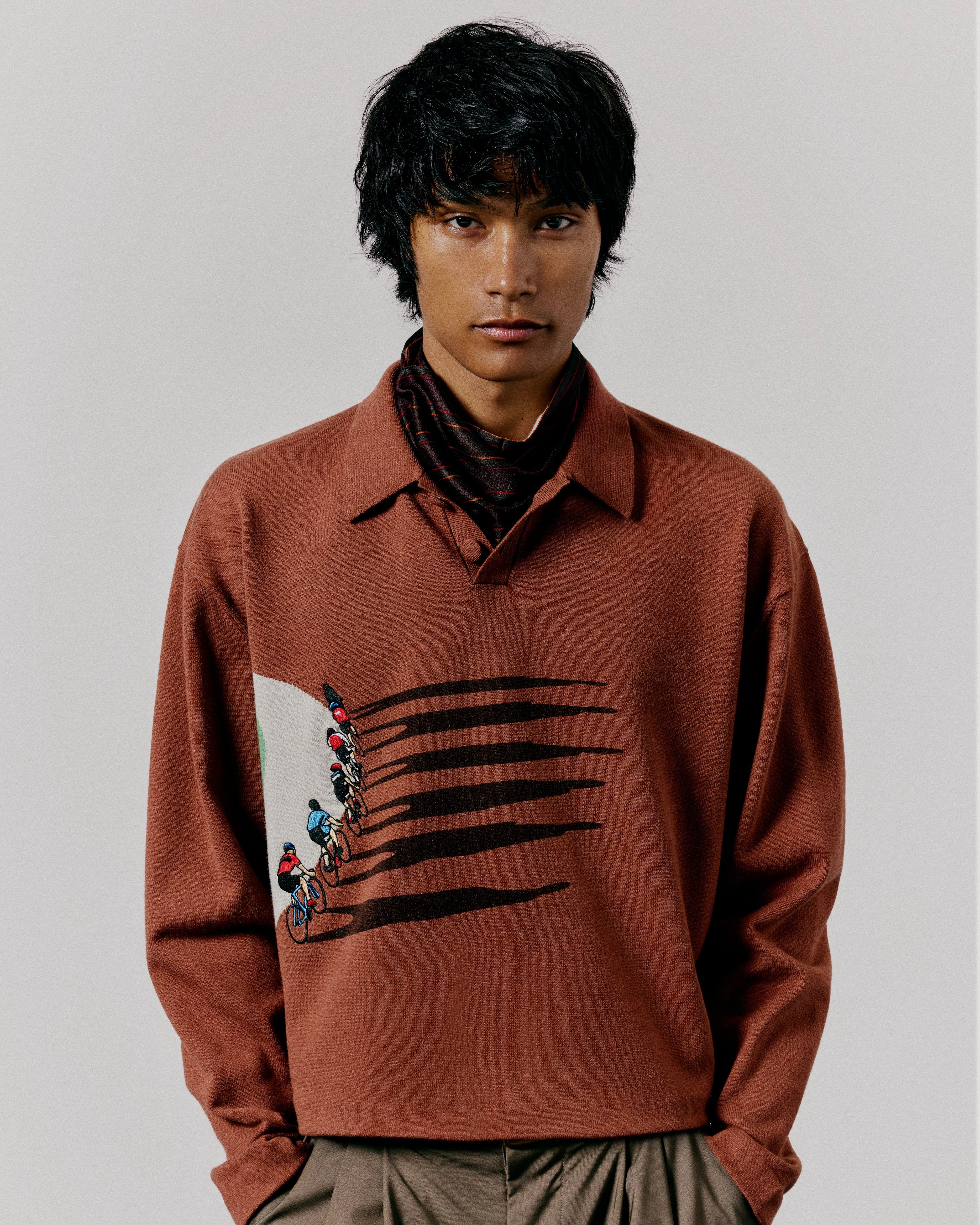 FINE KNIT CYCLING SWEATER - Image 3