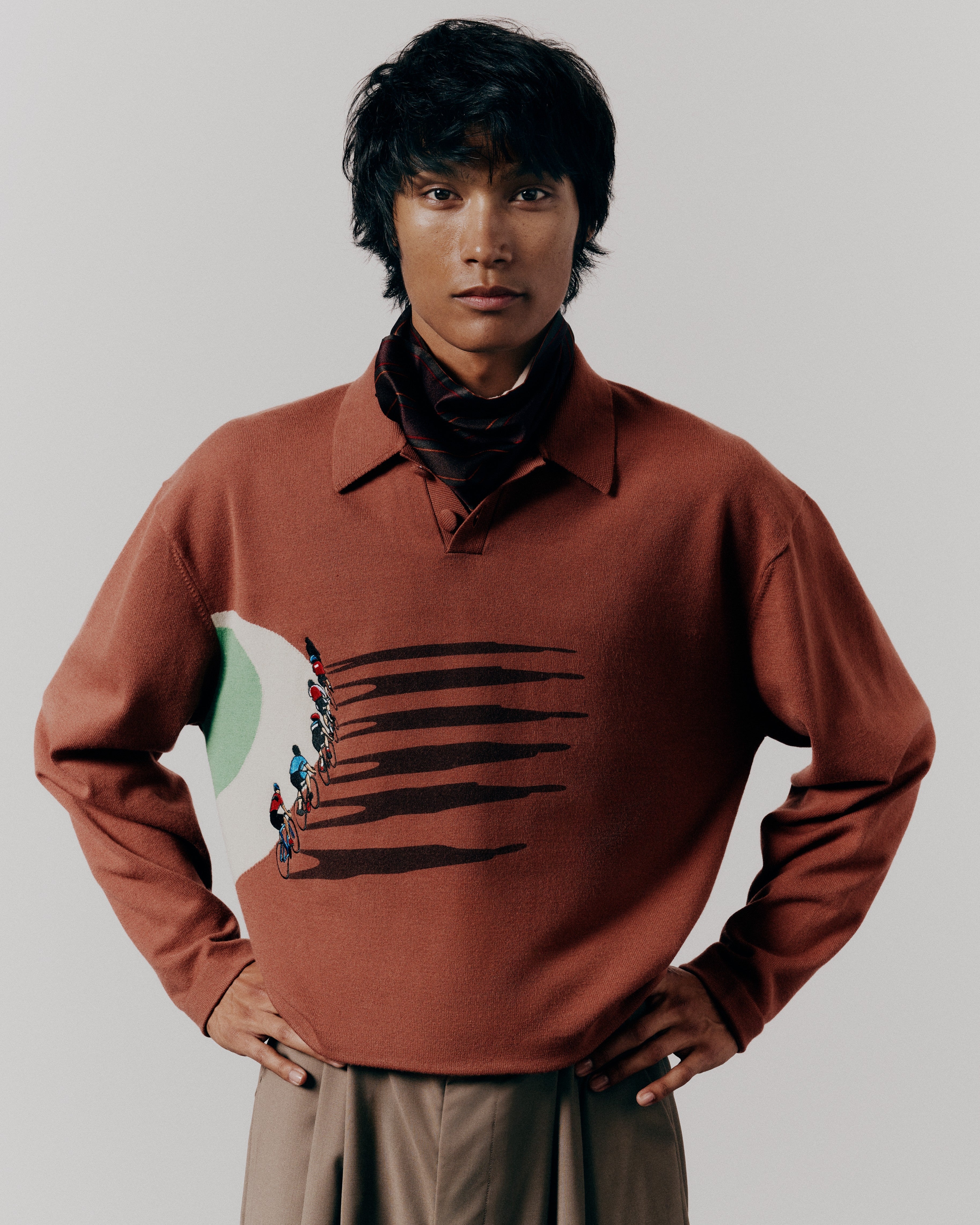 FINE KNIT CYCLING SWEATER - Image 7
