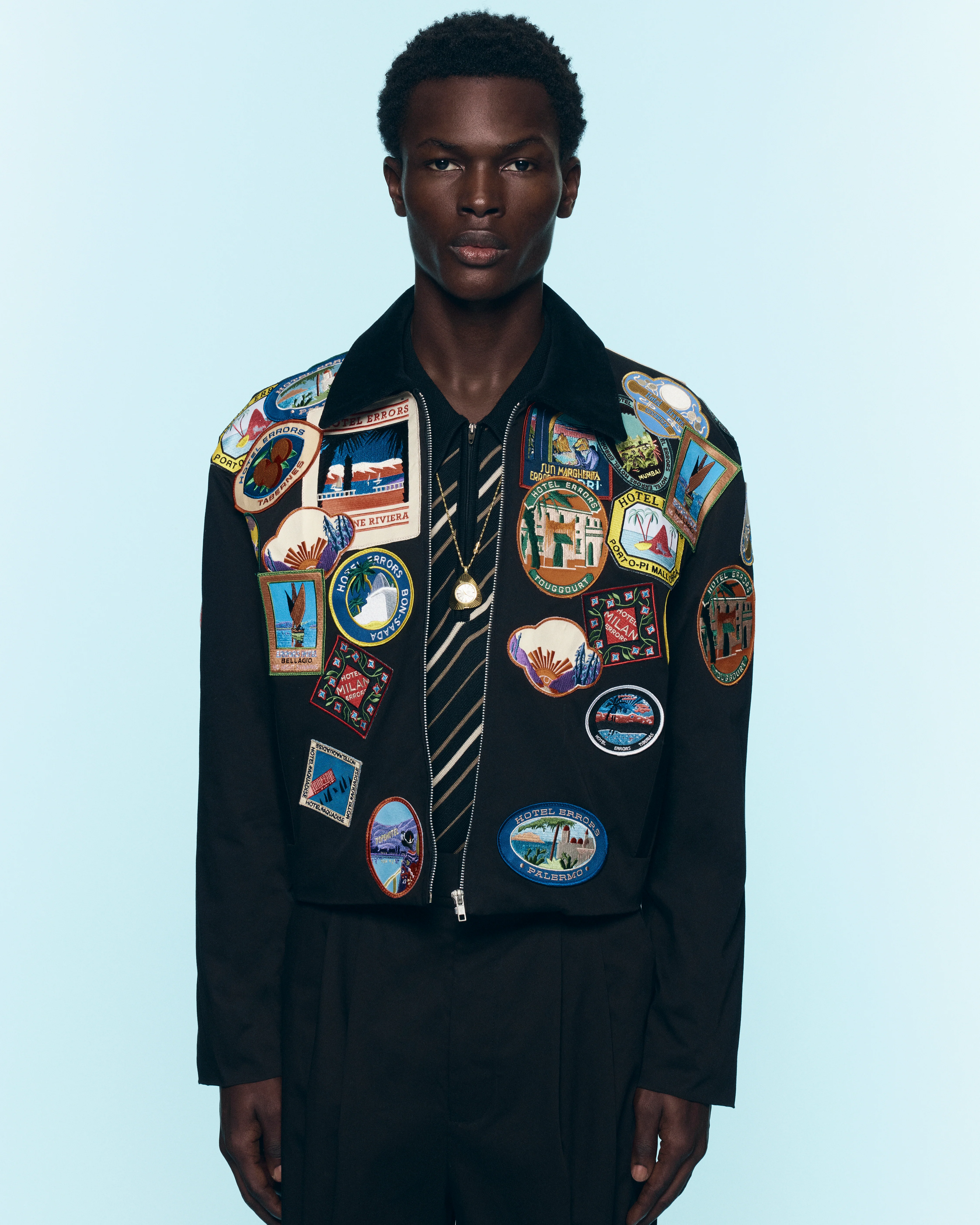 HOTEL ERRORS PATCH JACKET IN BLACK - Image 10