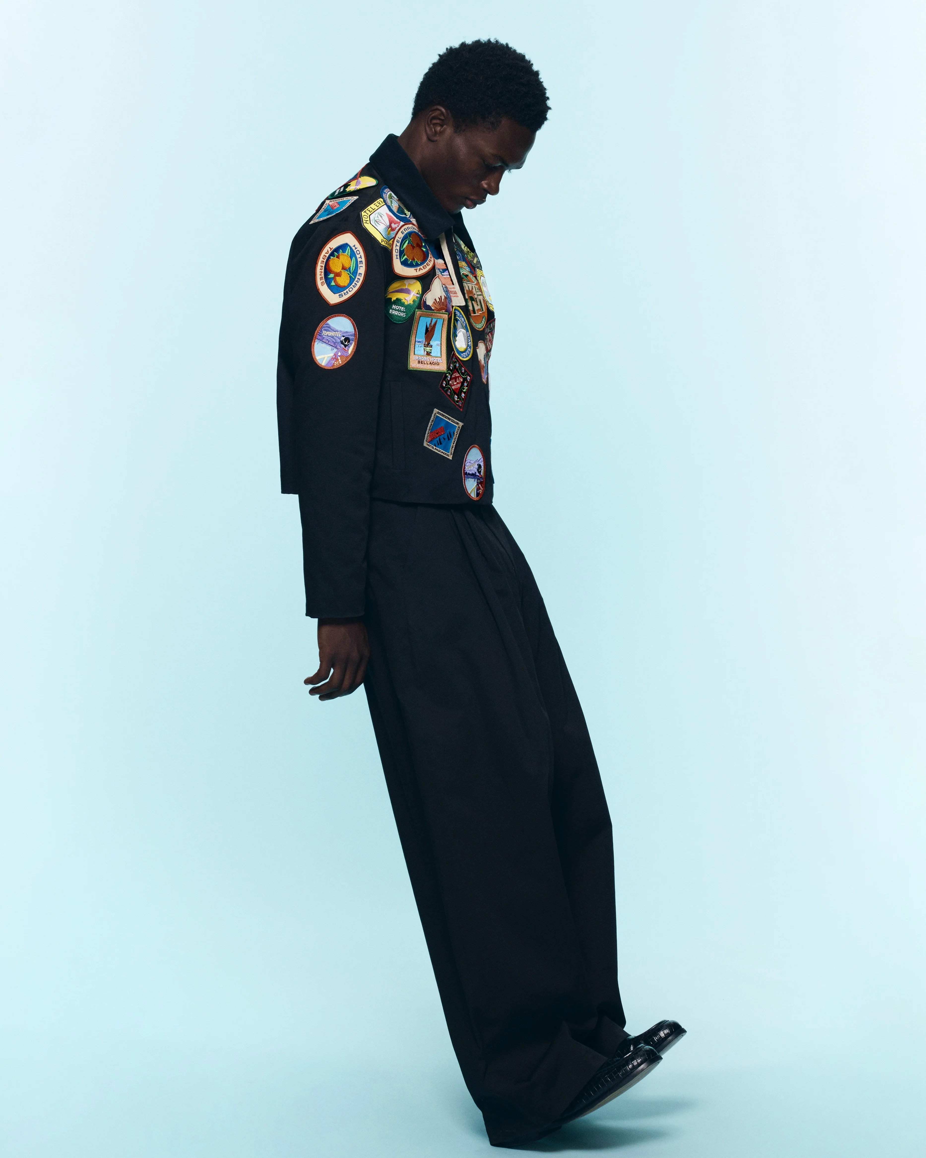 HOTEL ERRORS PATCH JACKET IN BLACK - Image 11