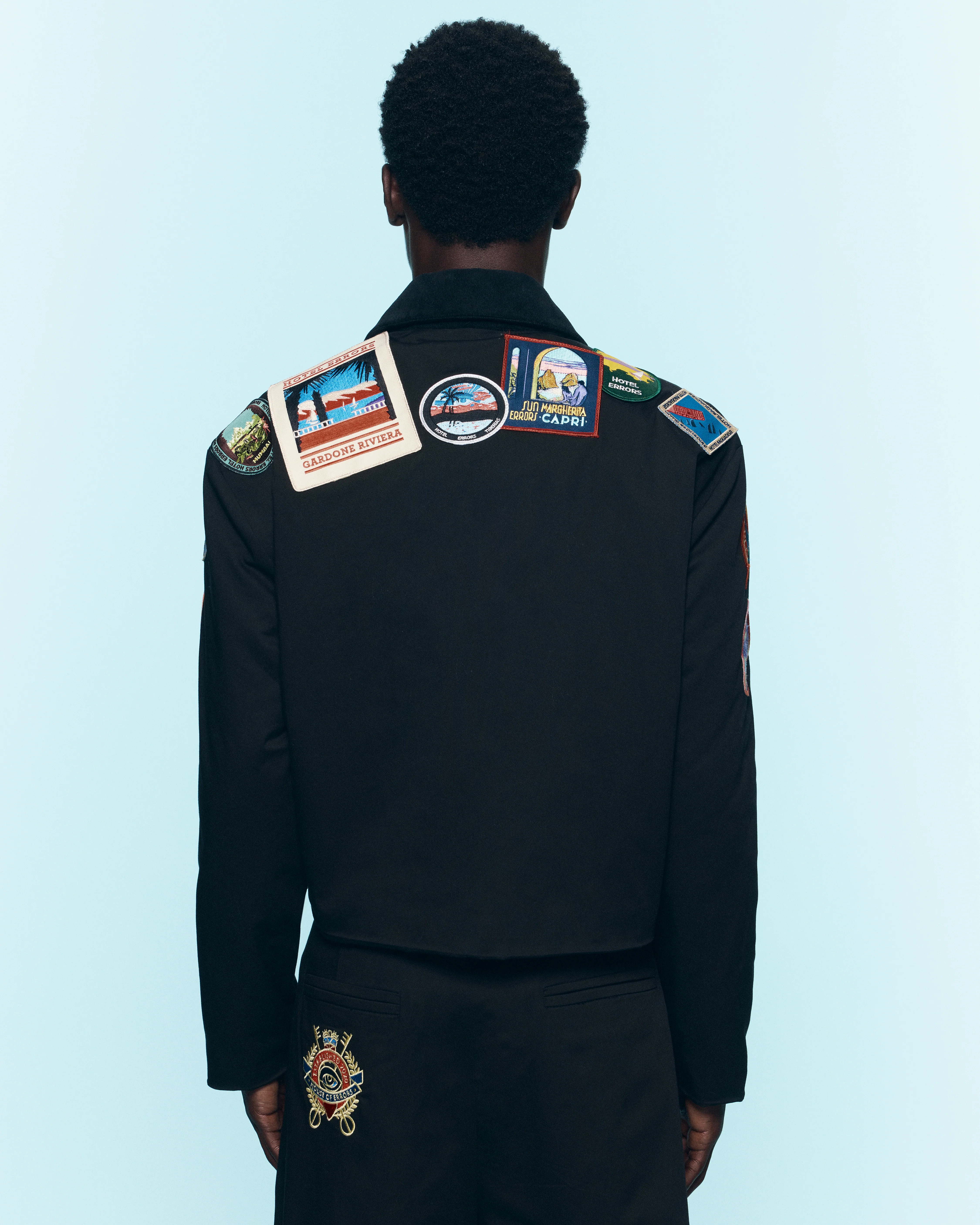 HOTEL ERRORS PATCH JACKET IN BLACK - Image 4