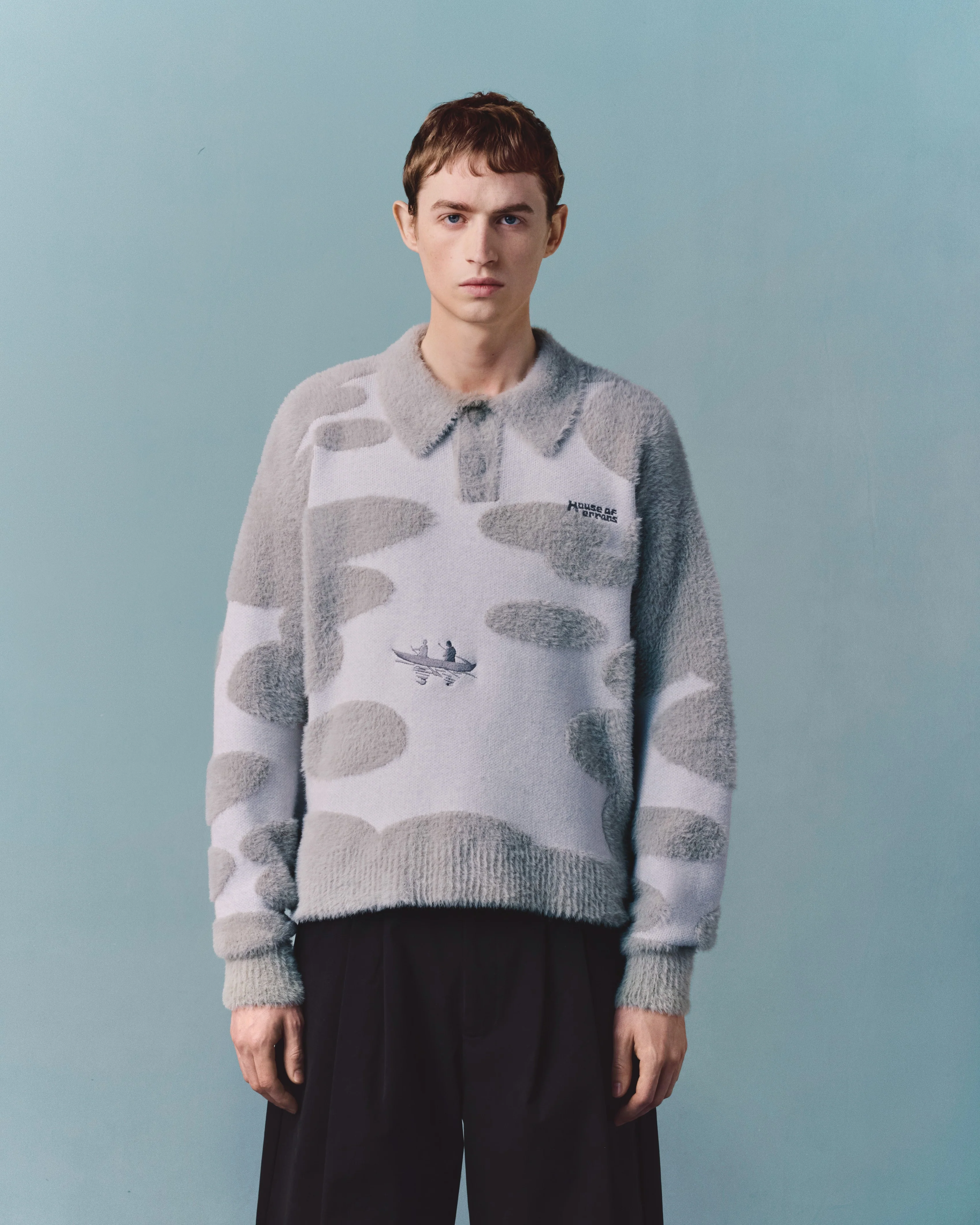 KNITTED BORNEO EXPEDITION SWEATER - GREY - Image 3