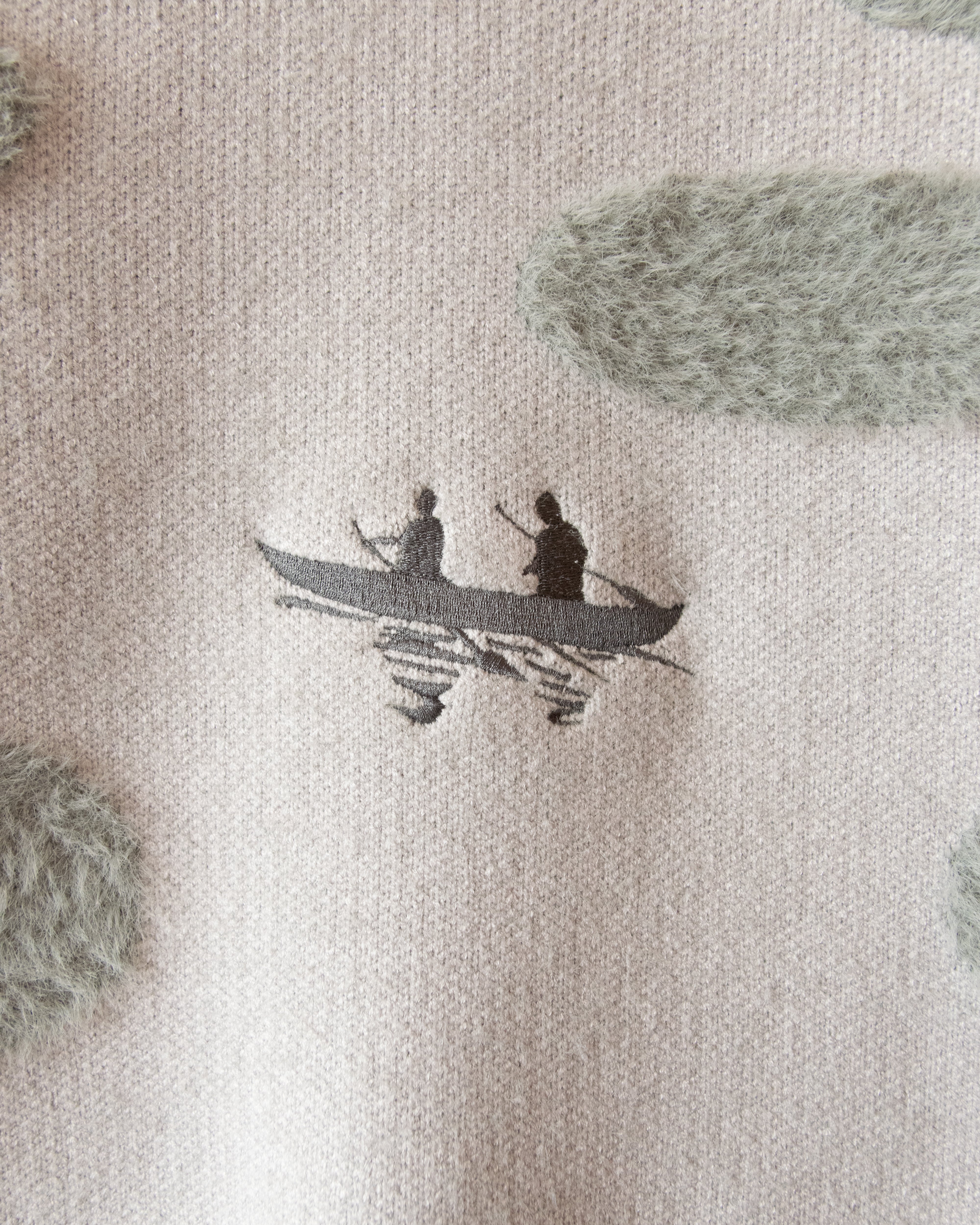 KNITTED BORNEO EXPEDITION SWEATER - GREY - Image 5