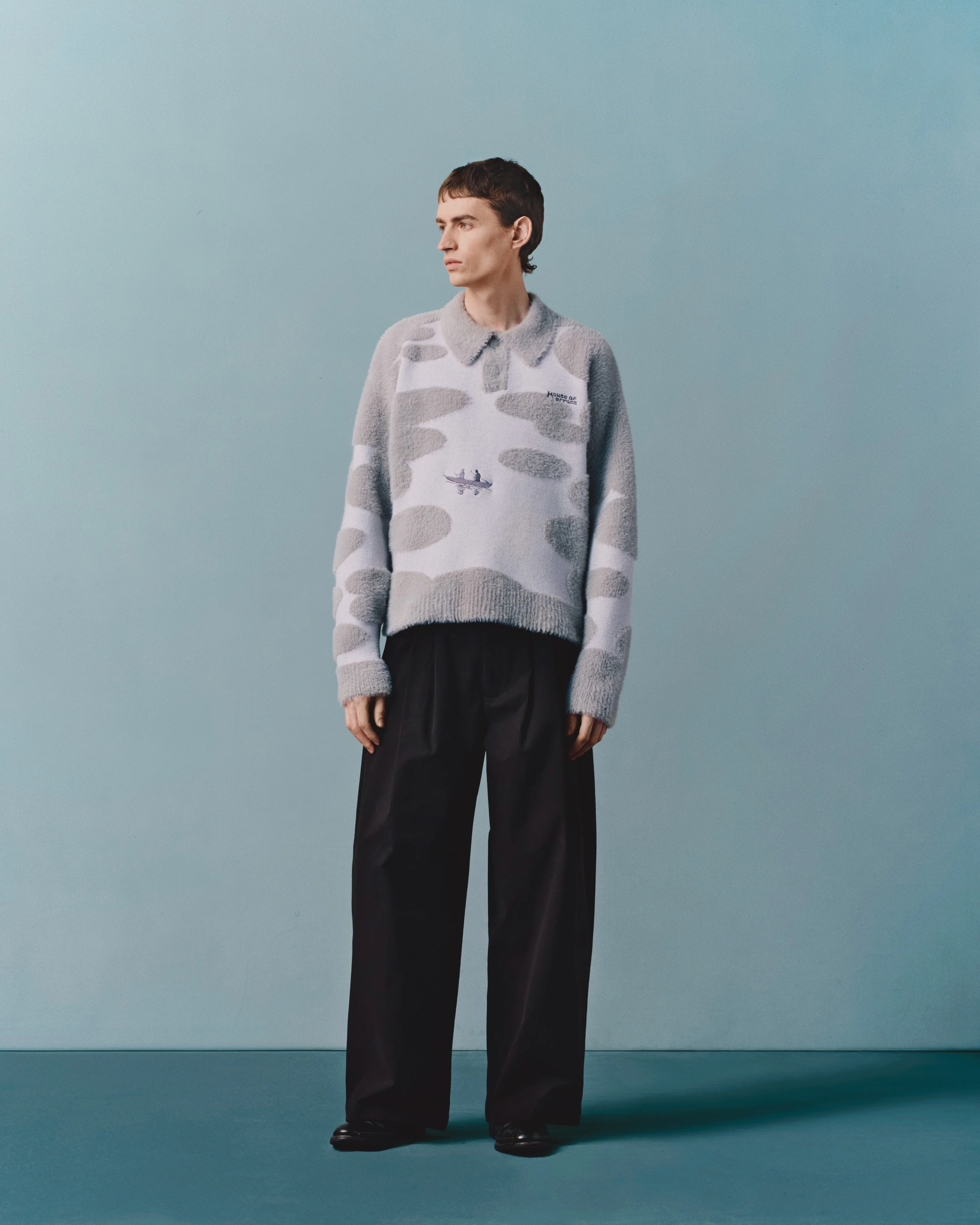 KNITTED BORNEO EXPEDITION SWEATER - GREY - Image 6