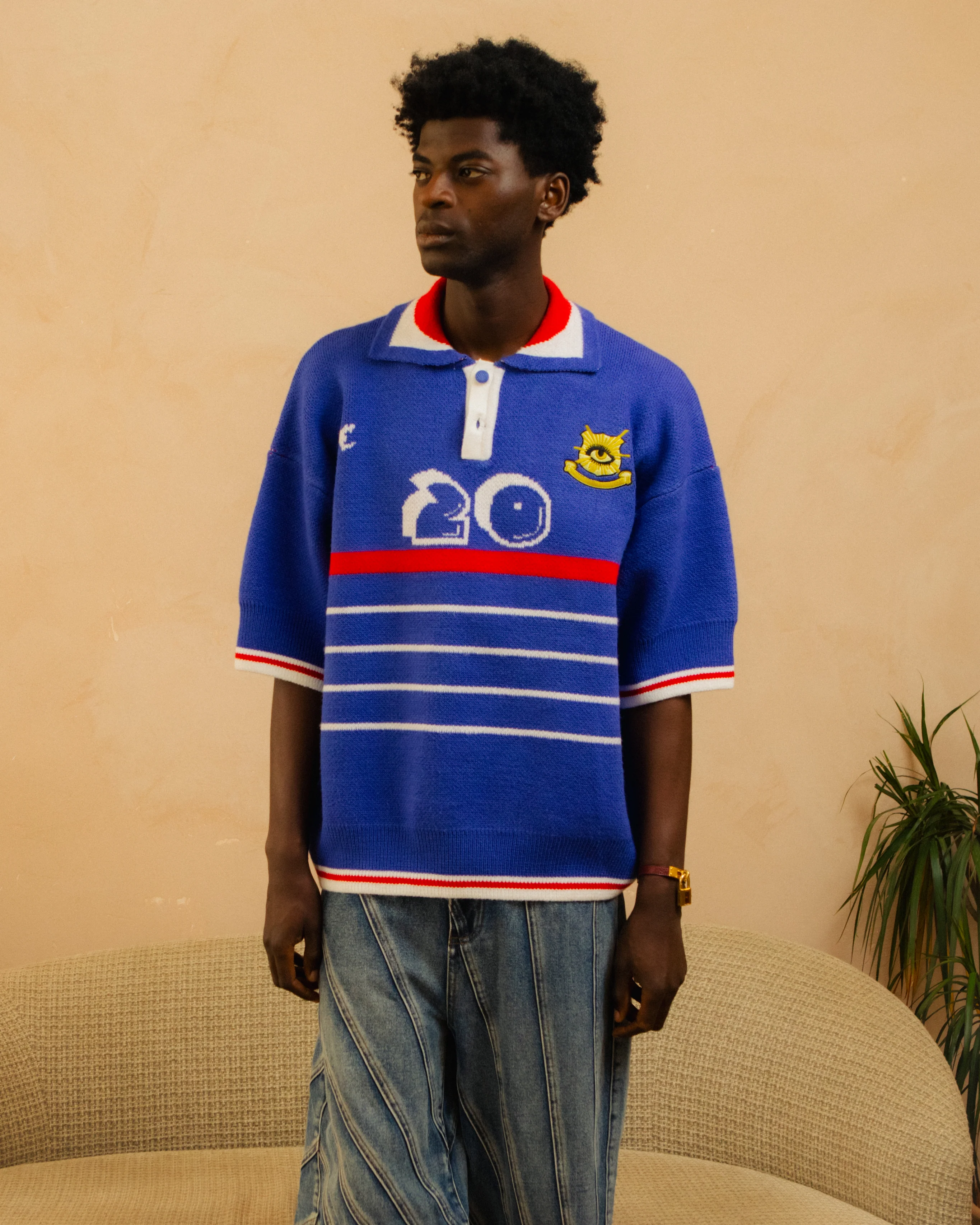 KNITTED FOOTBALL TOP - ZIZOU - Image 3