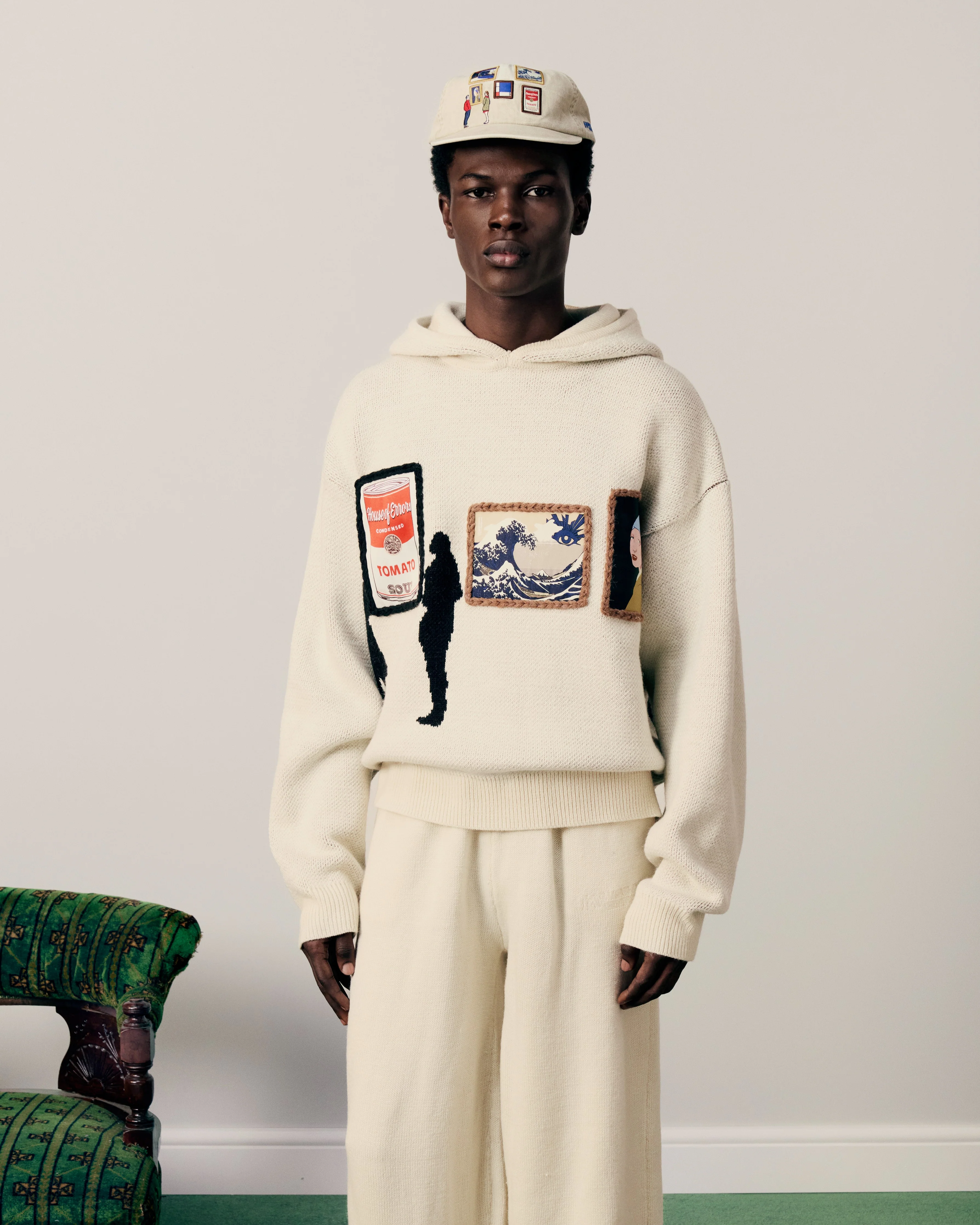 KNITTED GALLERY HOODIE - Image 3