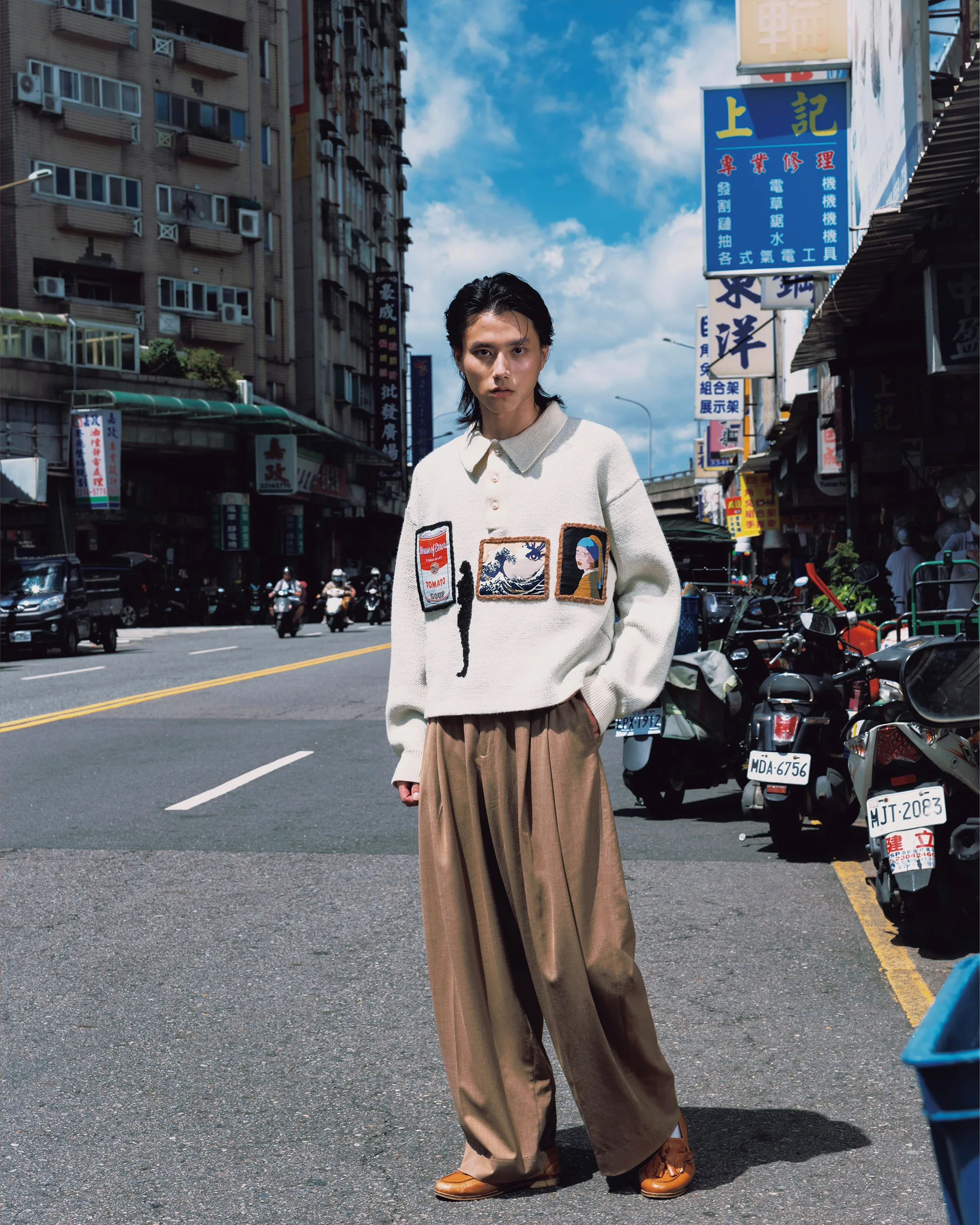 KNITTED GALLERY SWEATER - Image 3
