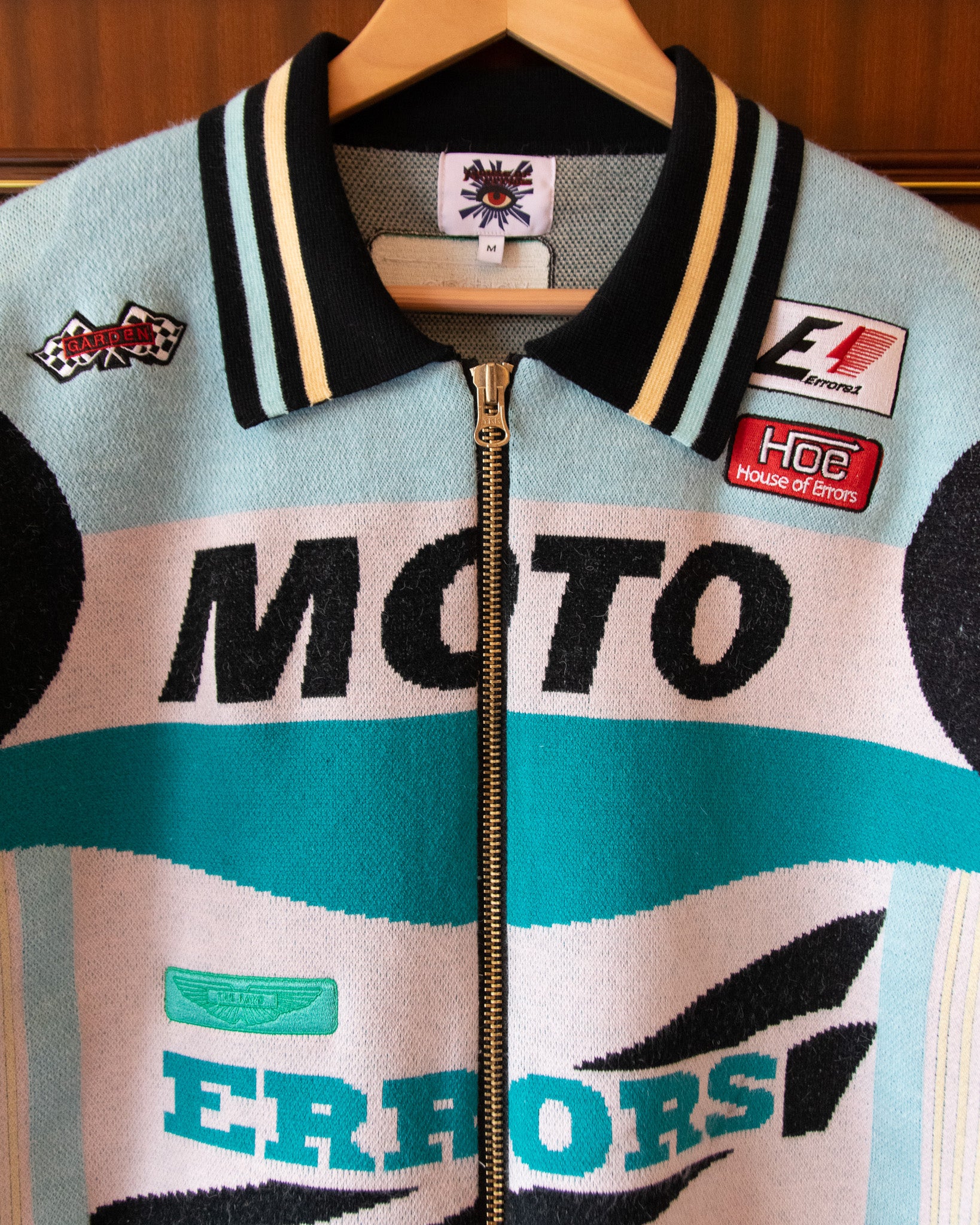 KNITTED MOTO JACKET IN NEPTUNE - Image 5