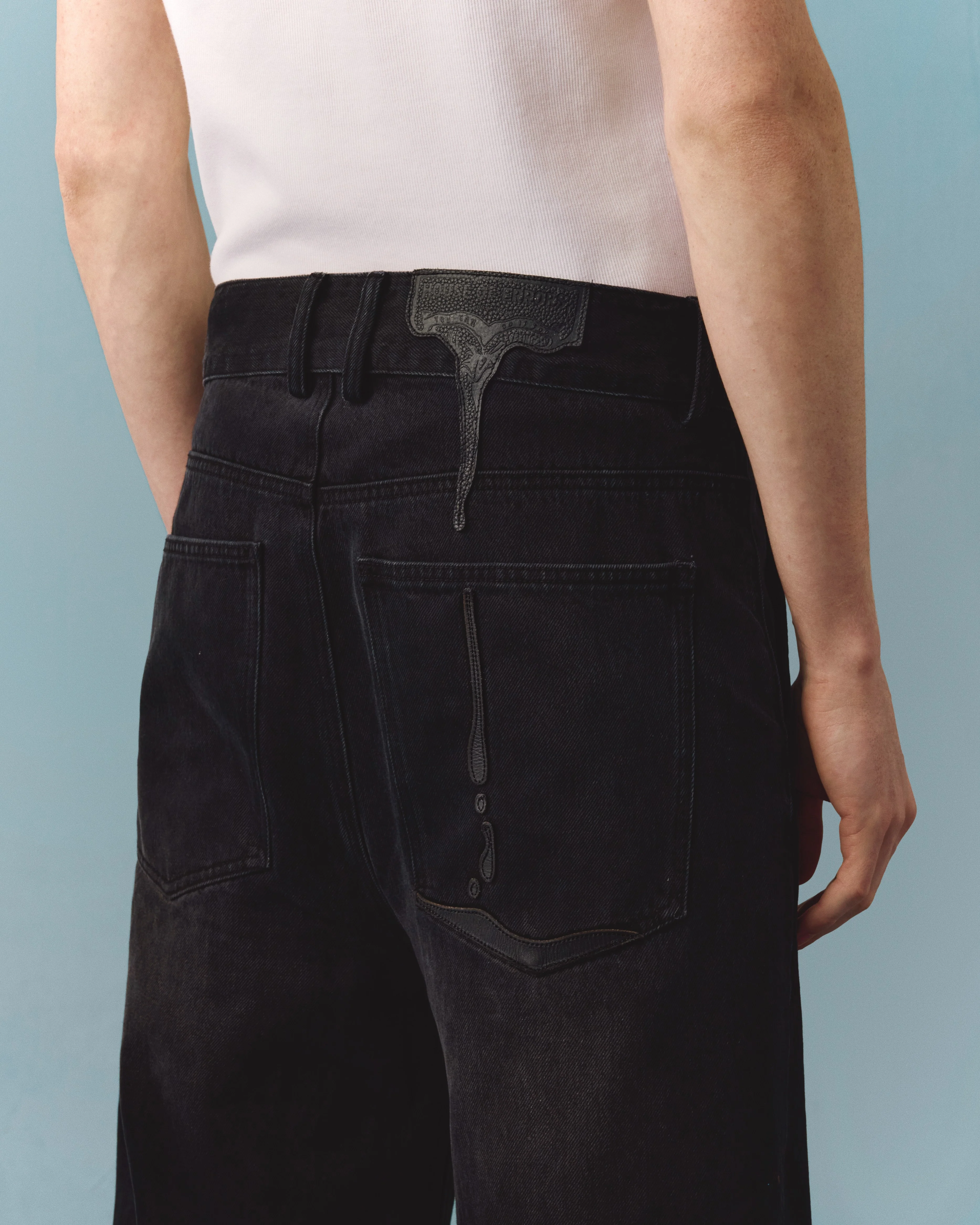 MELTING PATCH JEANS - VINTAGE BLACK - Image 6