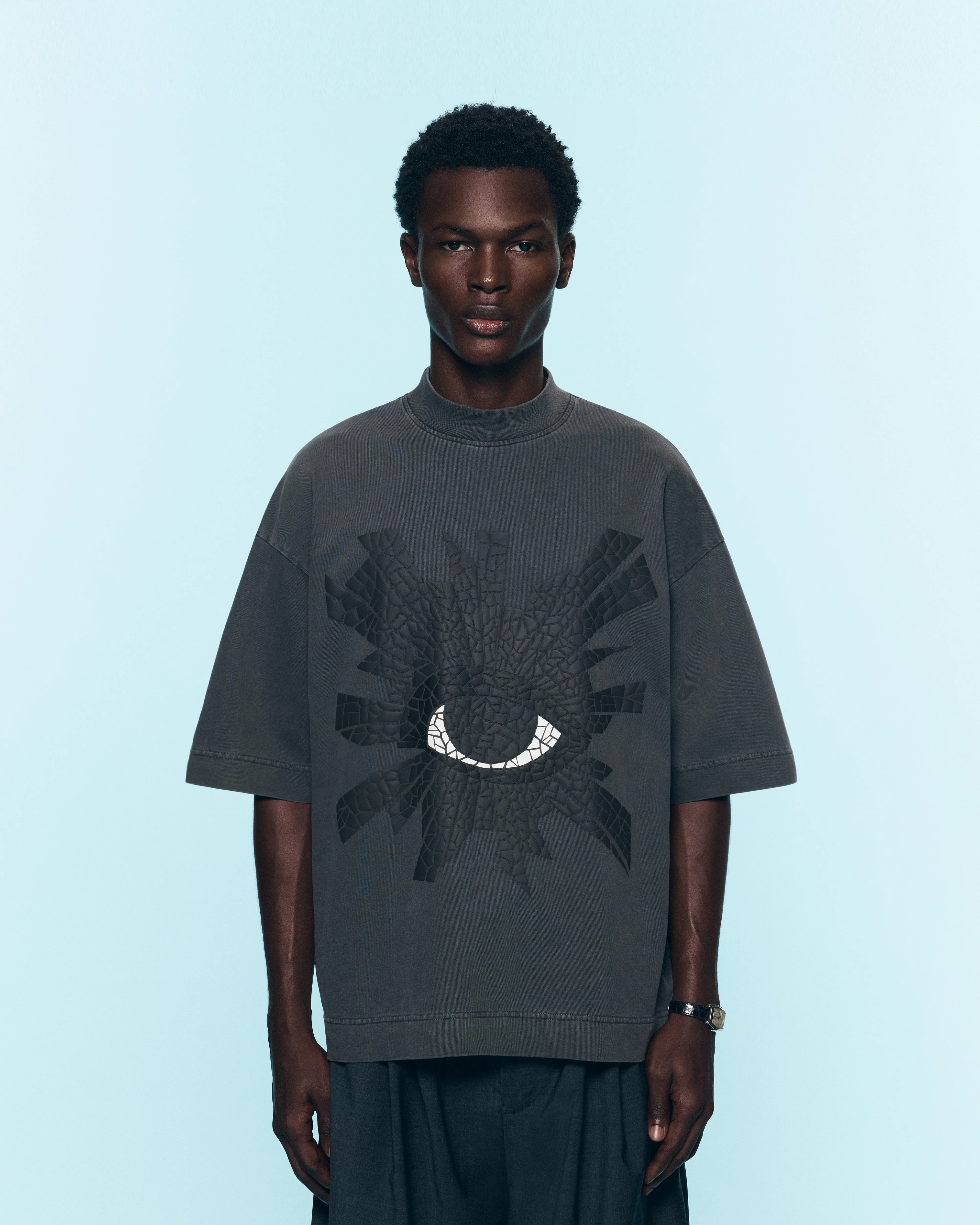 MOSAIC ALL-SEEING HEAVYWEIGHT TEE IN SABLE - Image 4