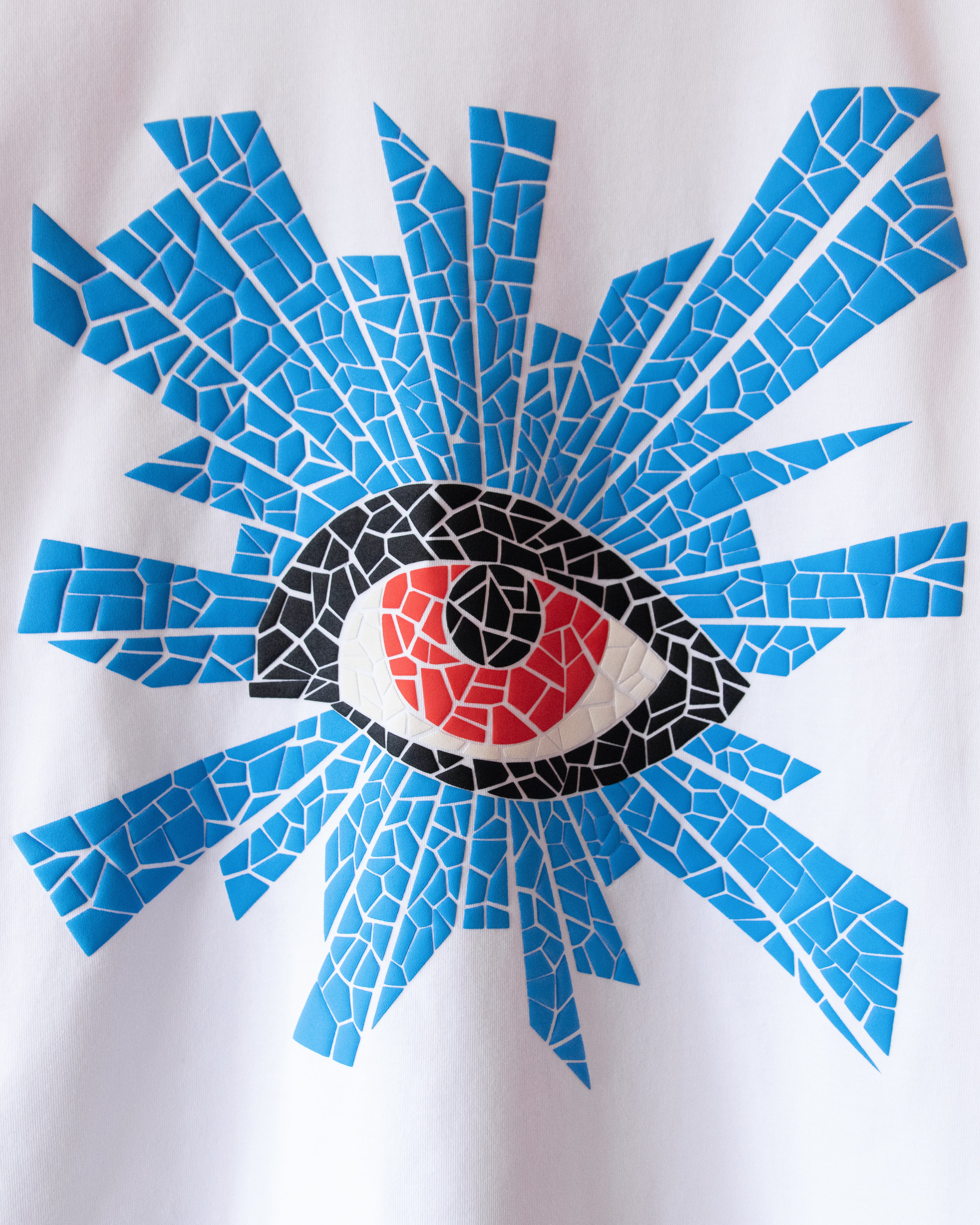 MOSAIC ALL-SEEING HEAVYWEIGHT TEE IN WHITE - Image 3