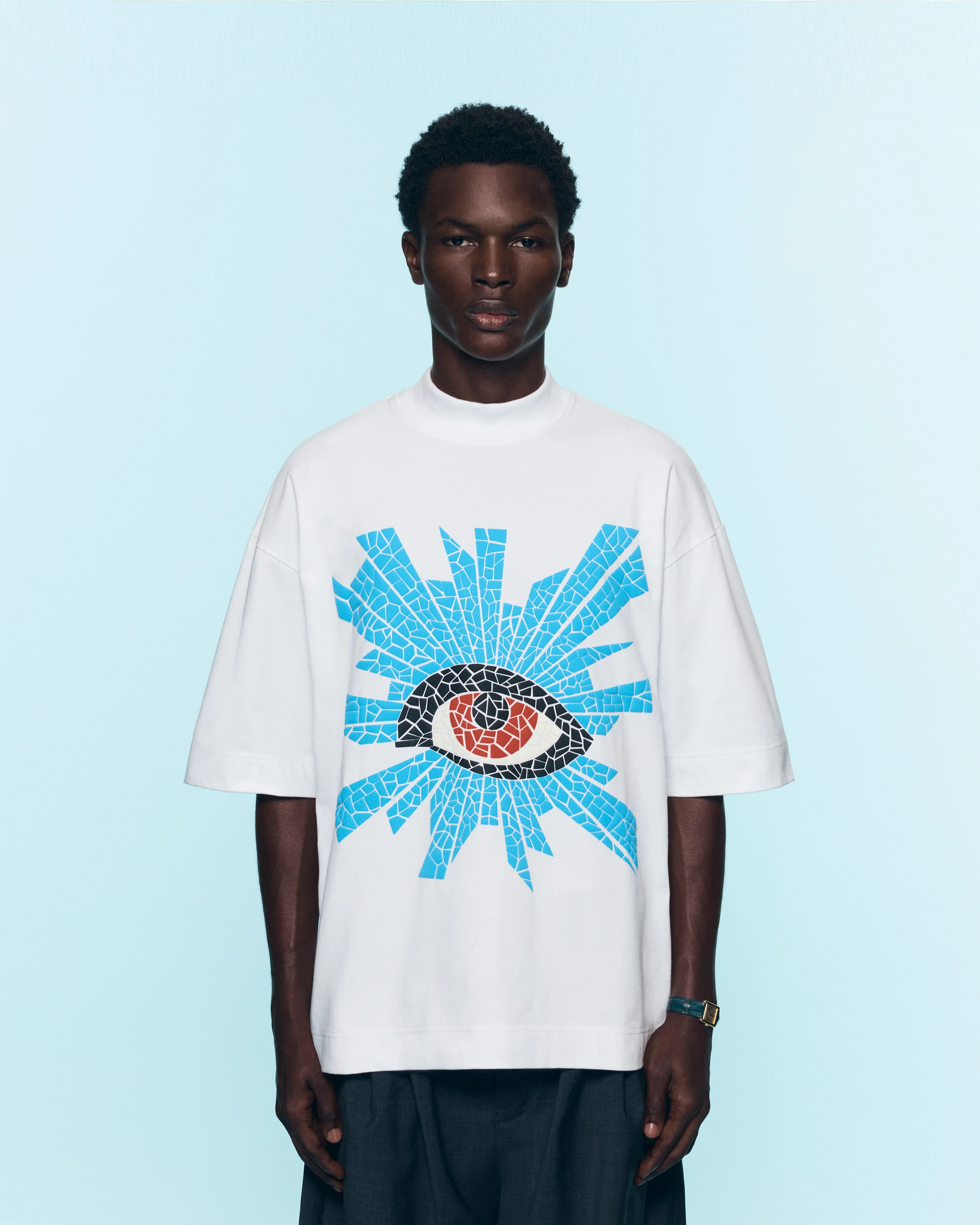 MOSAIC ALL-SEEING HEAVYWEIGHT TEE IN WHITE - Image 4