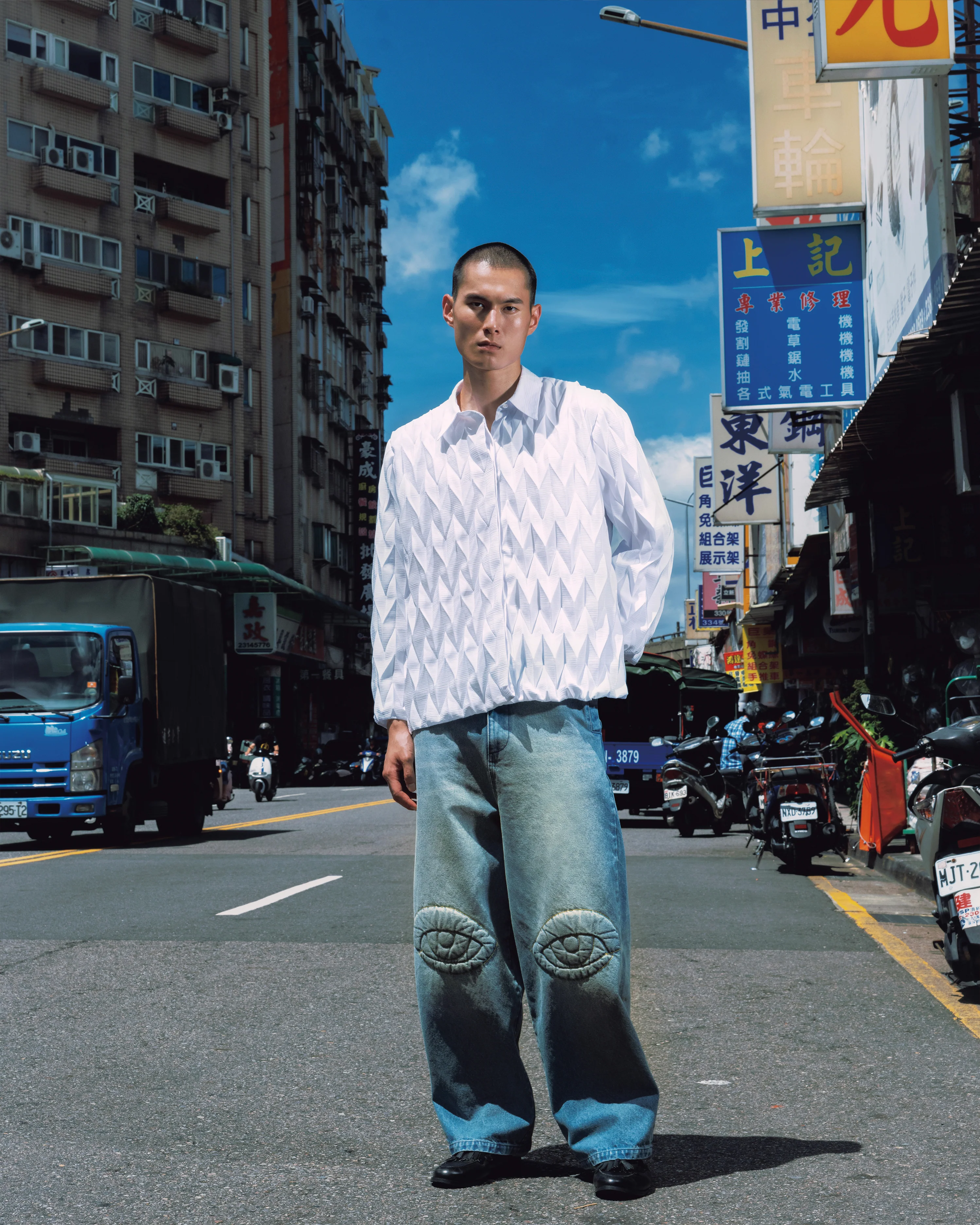 PLEATED CREPE SHIRT - Image 4