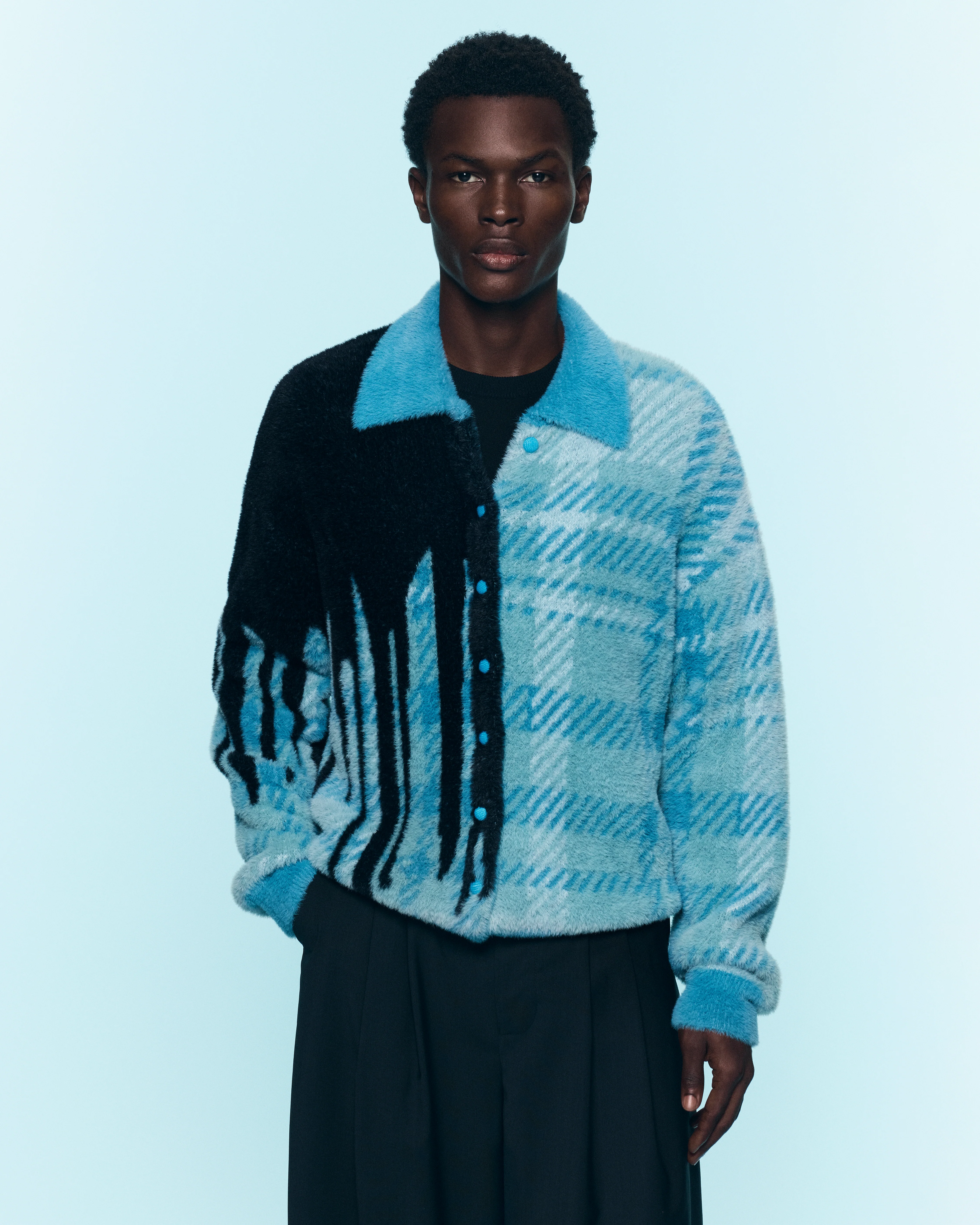 SHAGGY KNITTED CARDIGAN - Image 2