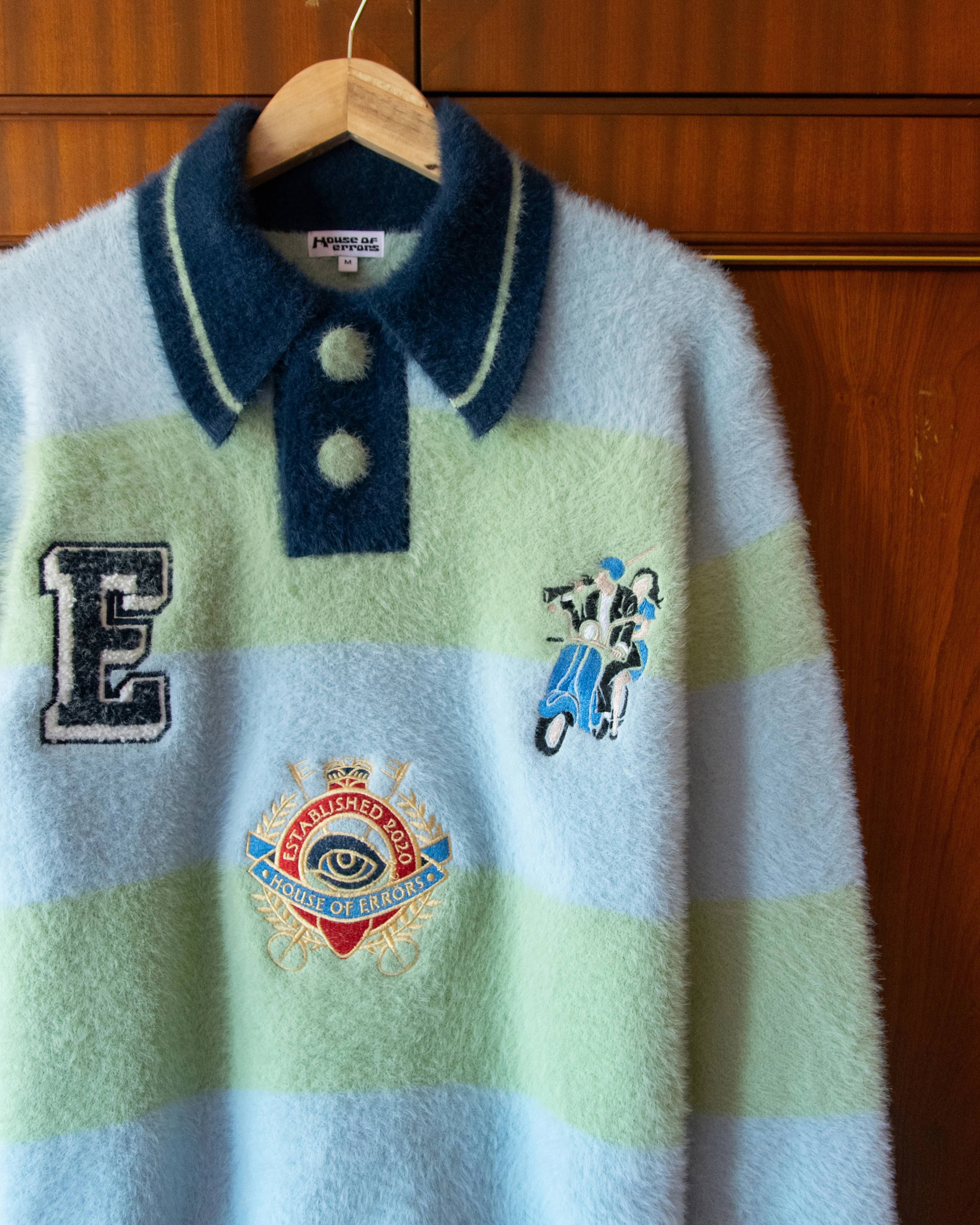 SHAGGY KNITTED STRIPED SWEATER - Image 3