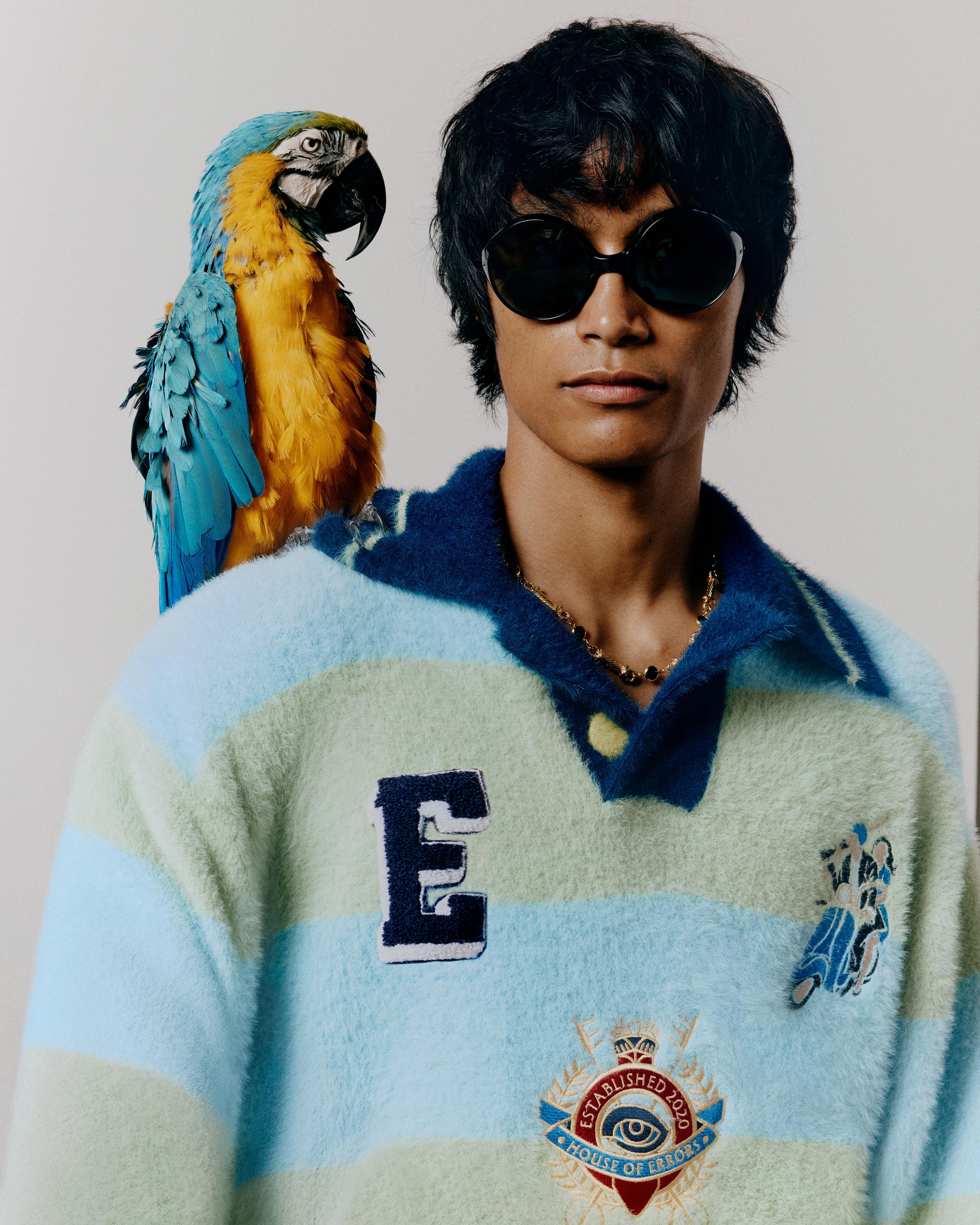 SHAGGY KNITTED STRIPED SWEATER - Image 7