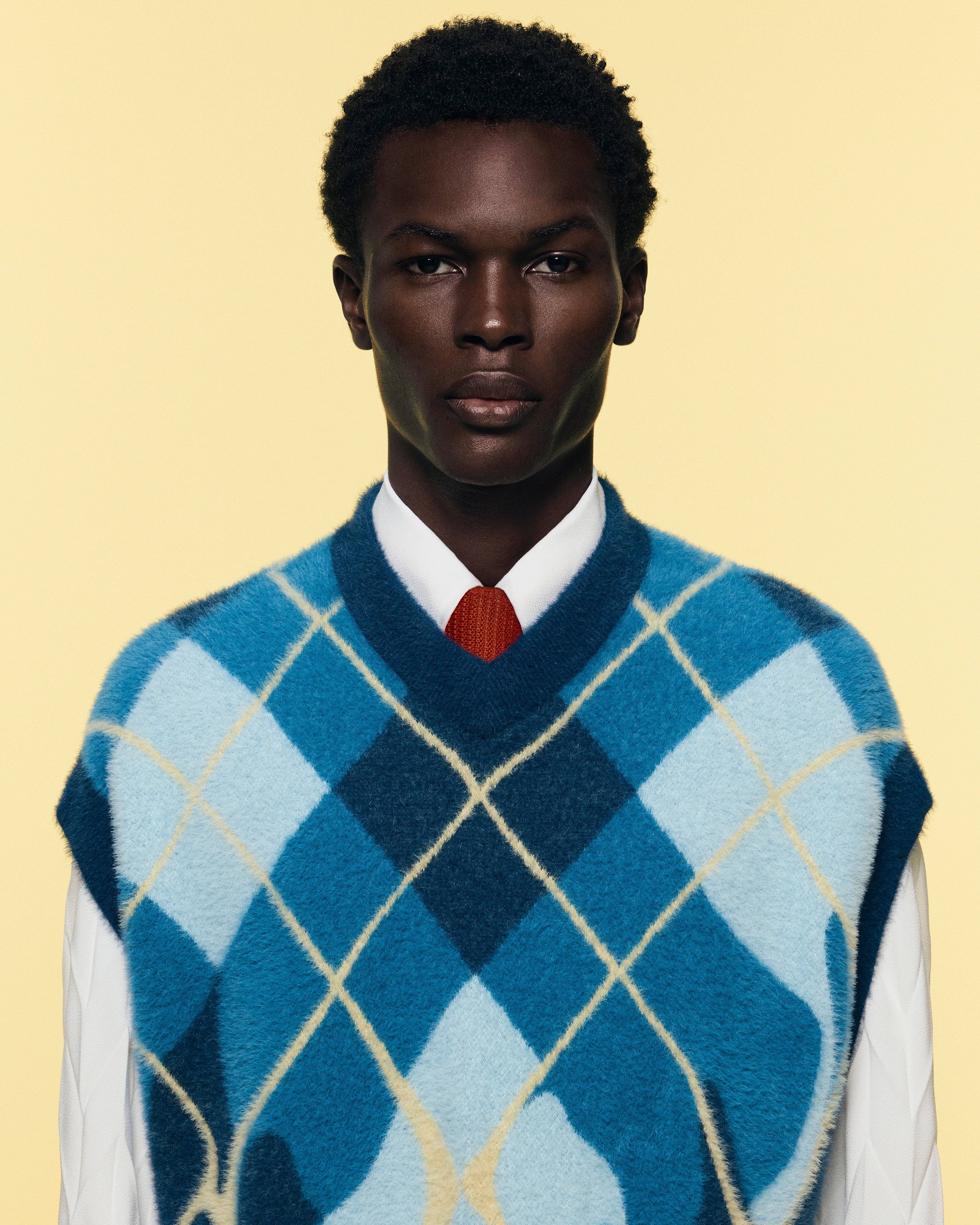 SHAGGY KNITTED SWEATER VEST - Image 4