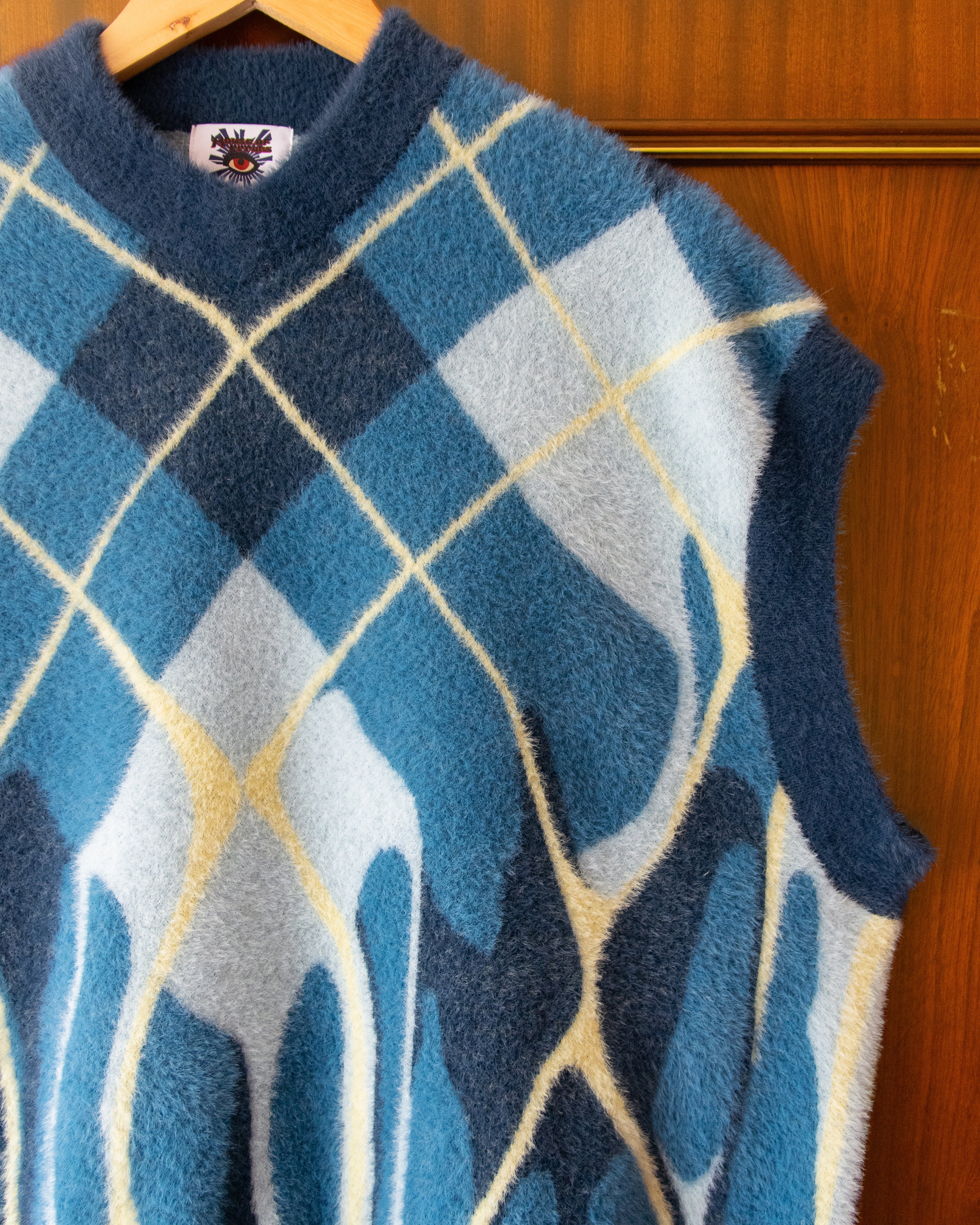 SHAGGY KNITTED SWEATER VEST - Image 5