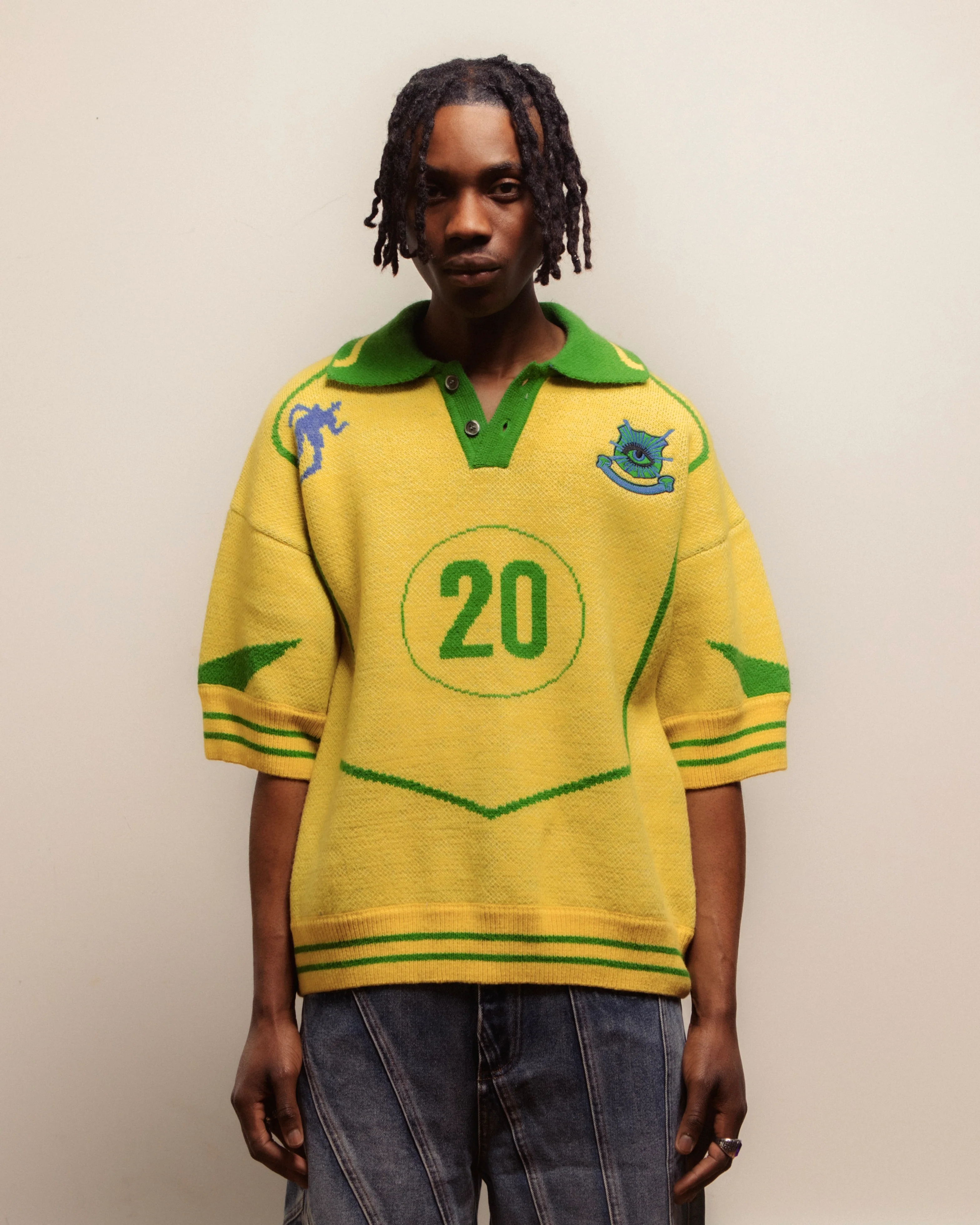 KNITTED FOOTBALL TOP - R20 - Image 3