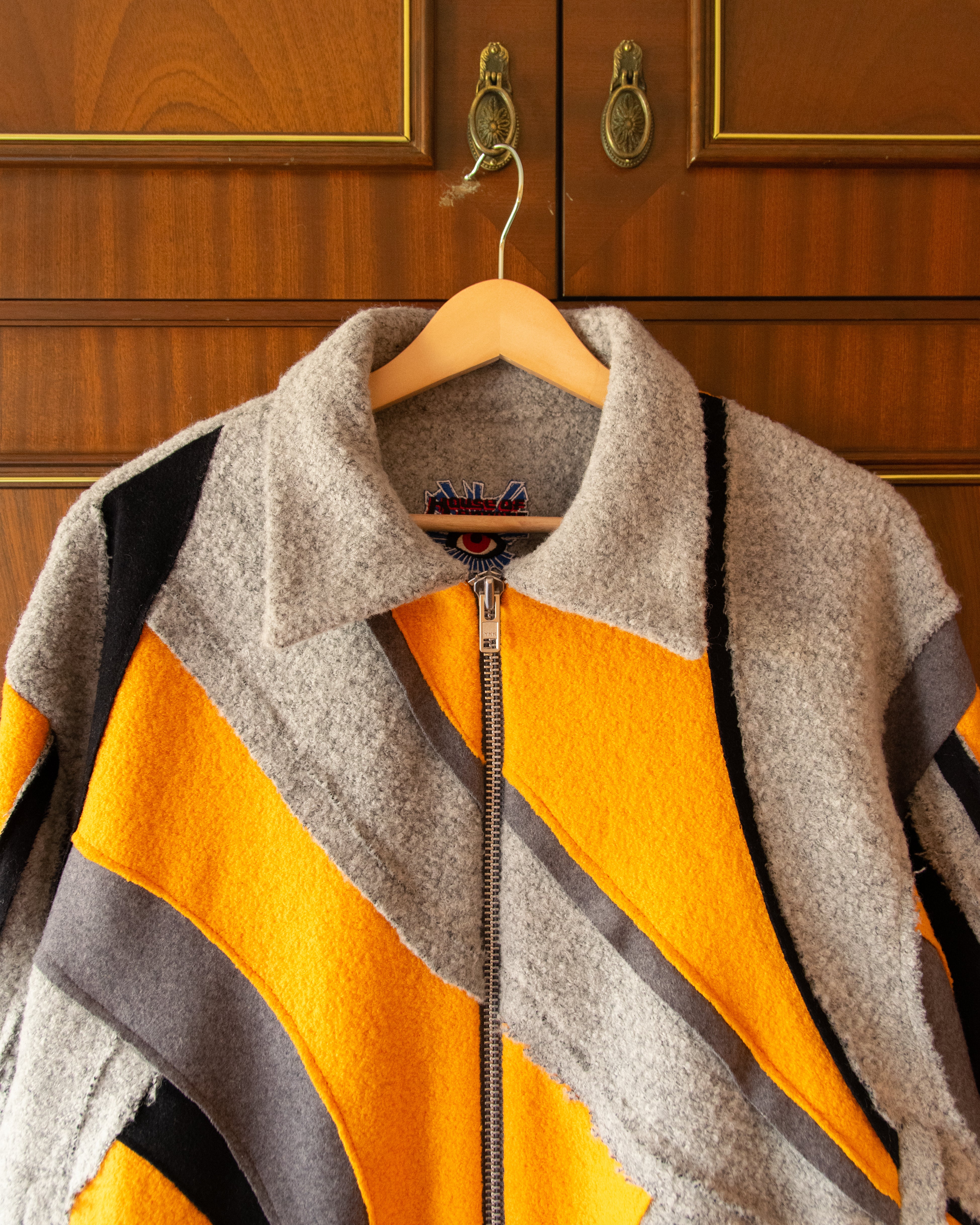 WOOL PATCHWORK JACKET - Image 4