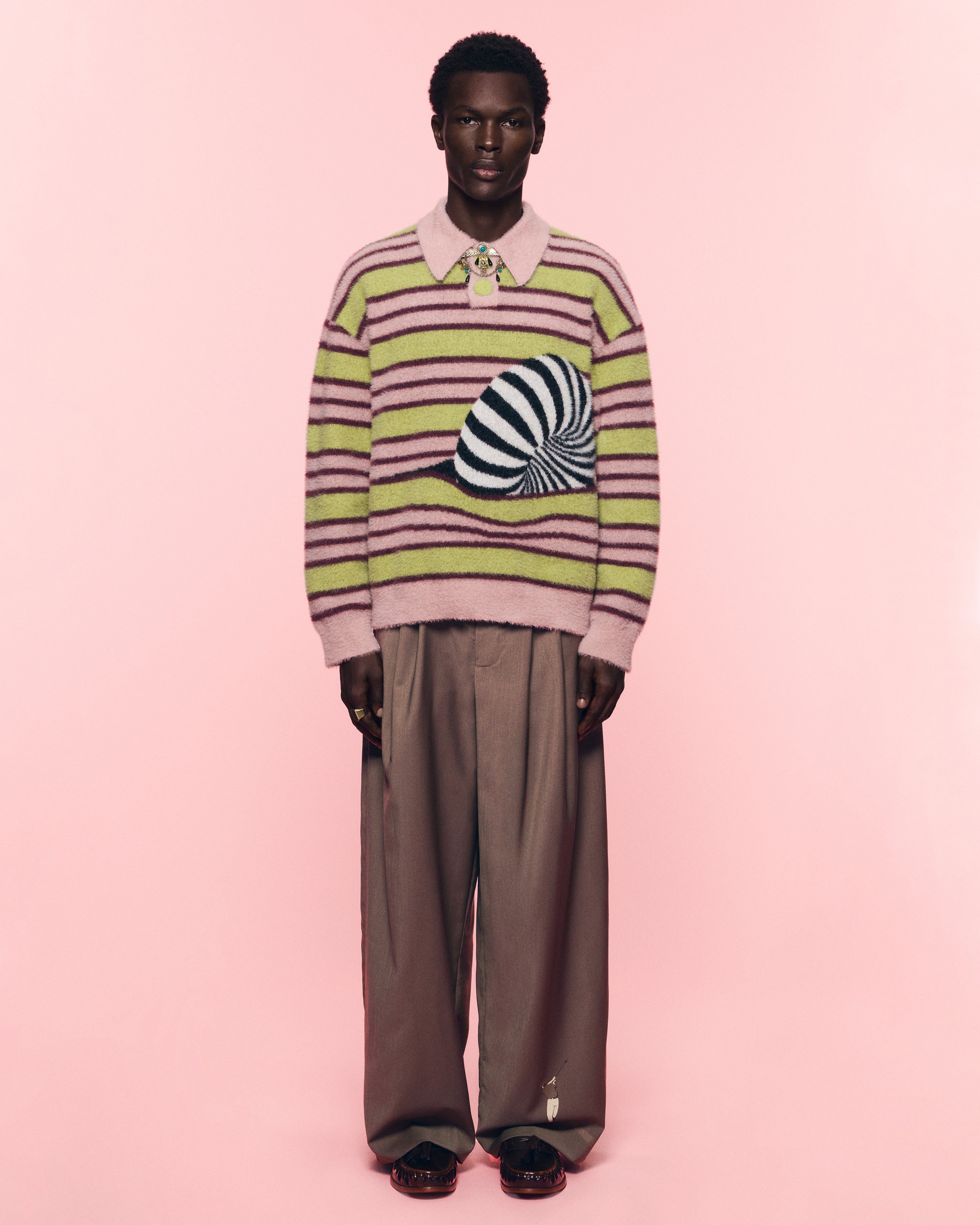 WOOL PLEATED GOLFER TROUSERS - Image 6