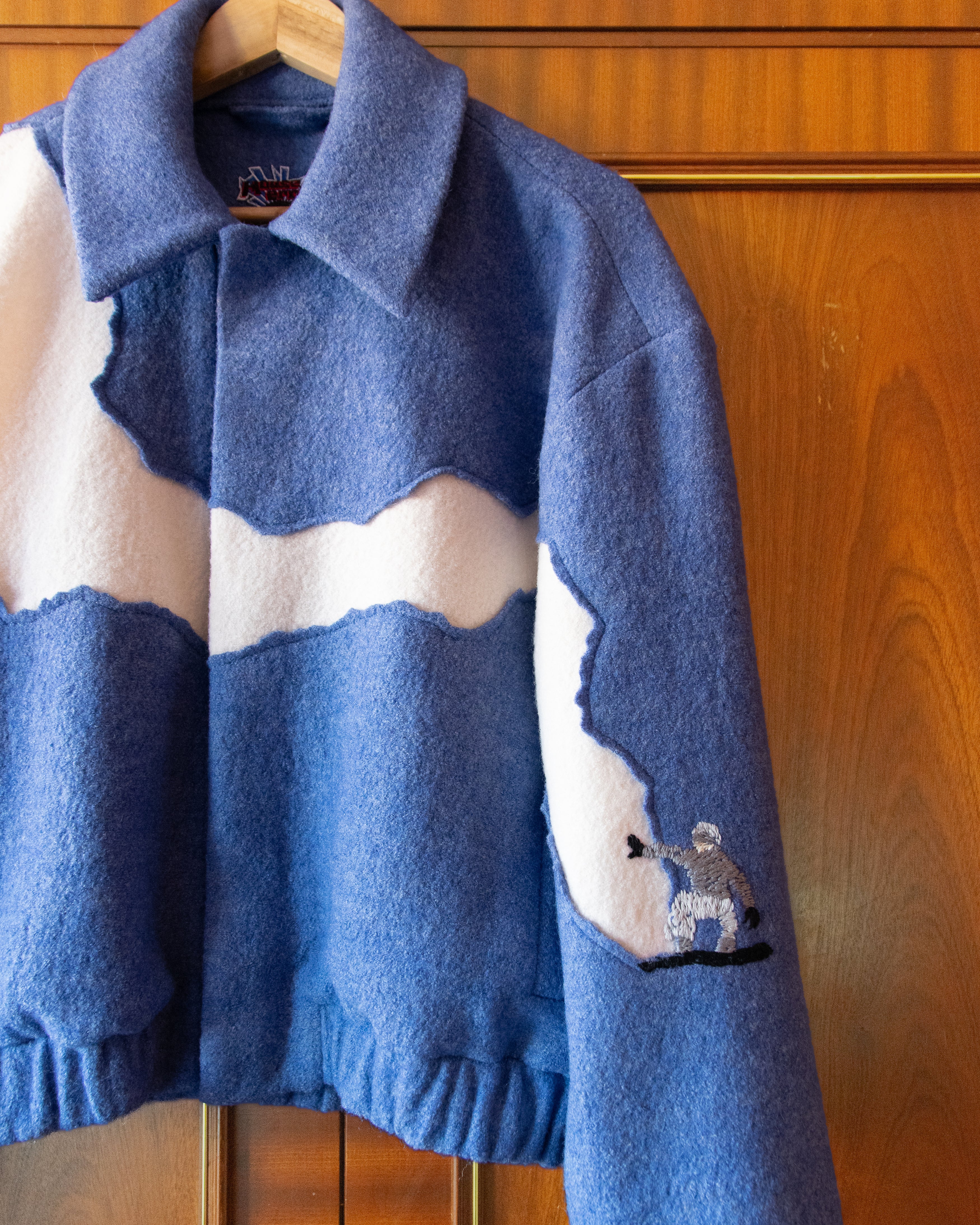 WOOL 'PLANCHE A NEIGE' BOMBER - Image 5